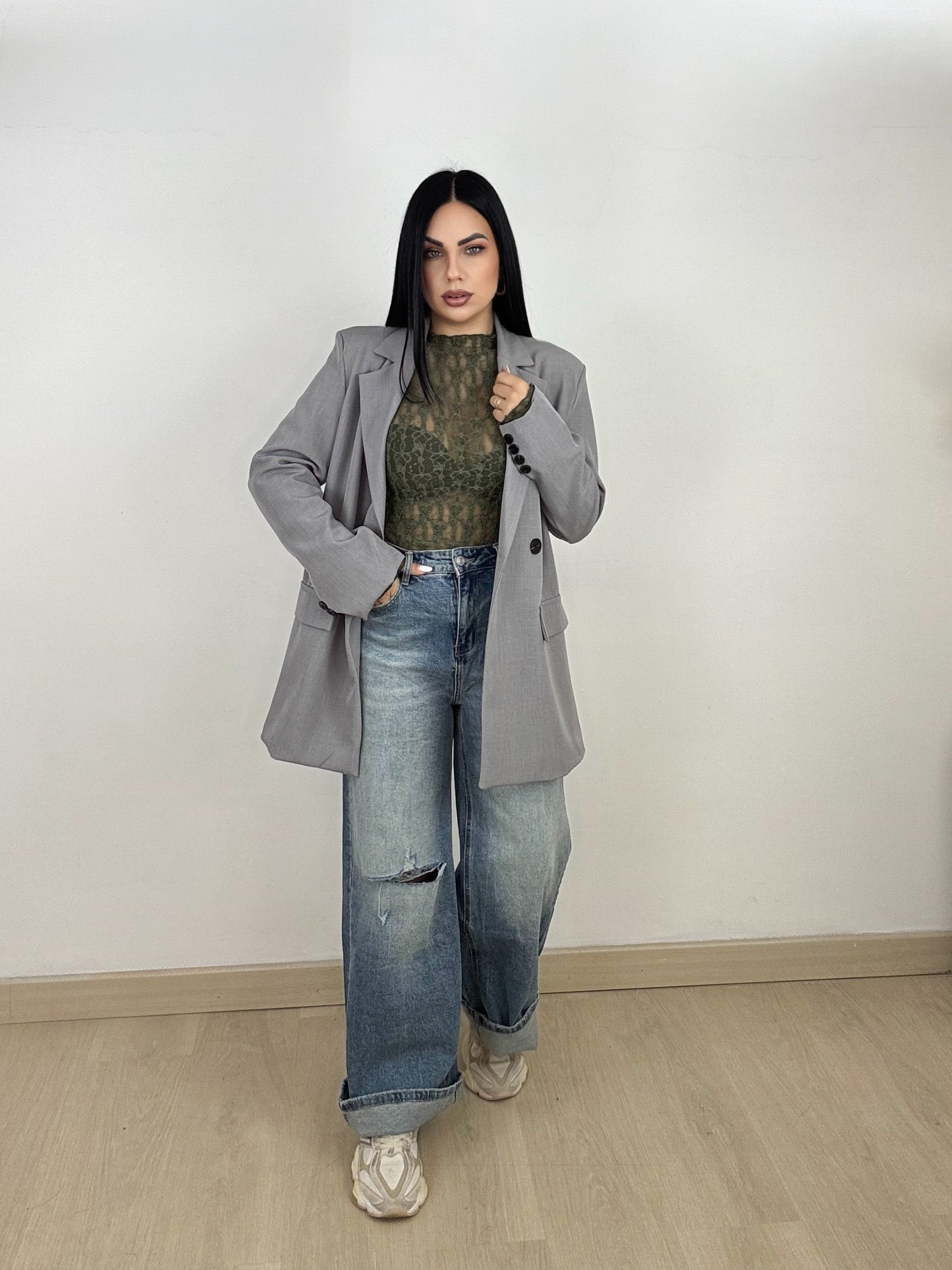 JEANS BAGGY STRAPPO