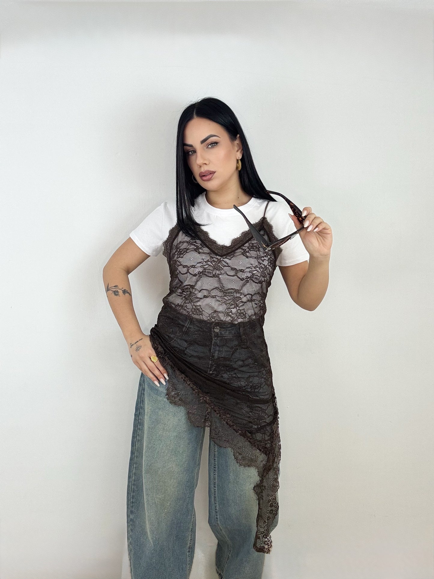 CANOTTA IN PIZZO MOD ZARA