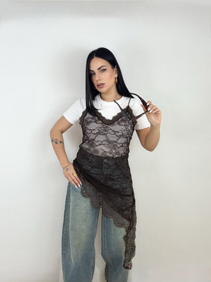 CANOTTA IN PIZZO MOD ZARA